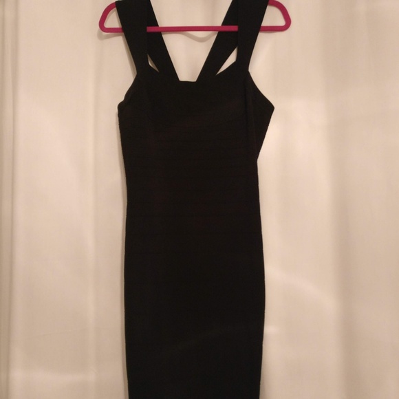Express Bandage Little Black Dress - L - Picture 3 of 4